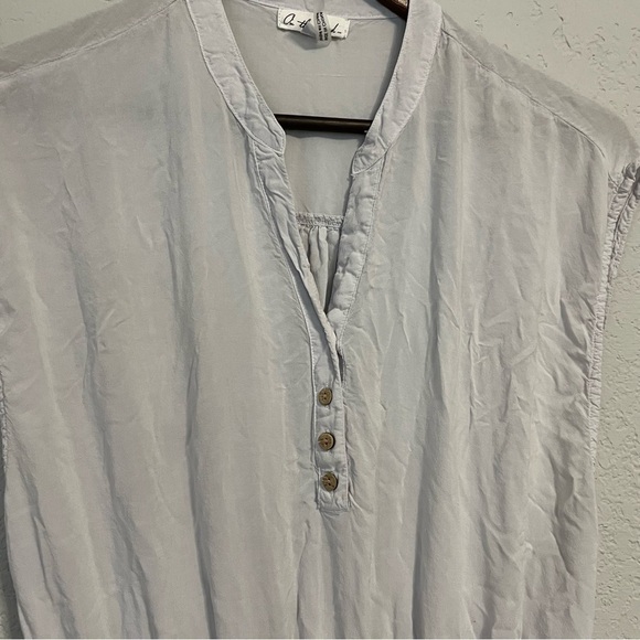 Women's On the Road Grey Button Front Dress - Picture 3 of 9